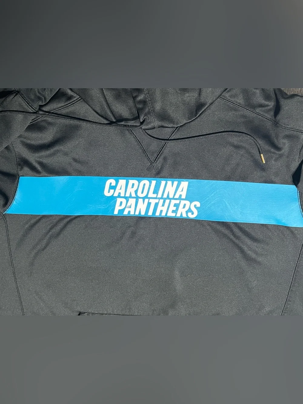 Nike NFL Onfield Carolina Panthers Black Pullover Hoodie